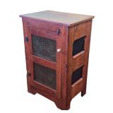 Poplar 2 Tin Pie Safe with Flower Basket Tins
