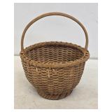Small Primitive Woven Basket with Handle