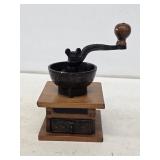 Early Miniature Wooden Coffee Grinder