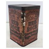Early Southeastern Red Rock Cigar Tin