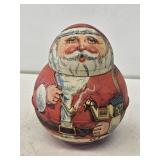 1980 Bristol Ware Roly Poly Santa Claus Tin