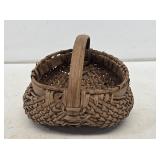 Early Miniature Woven Buttocks Egg Basket
