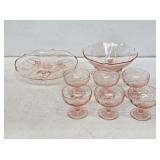 Pink Depression Glass Items
