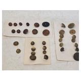 Early Brass & Copper Military Buttons