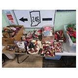 Large Amount of Primitive Christmas Decor