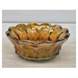 Imperial Glass Carnival Grape Pattern Bowl