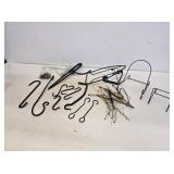 Primitive Wrought Iron & Metal Hooks & Displays
