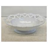 Milk Glass Fruit Basket