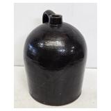 Early 3 Gallon Brown Stoneware Jug