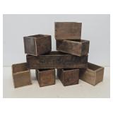 Primitive Wooden Cheese Boxes