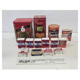 Assorted Metal Advertising Tins