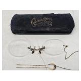 Early Nose Clip Glasses from New Albany, IN