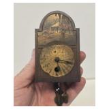 Early German Black Forest Miniature Clock