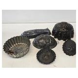 Primitive Metal Cake Molds