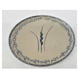 Decorated Stoneware Pizza Pan