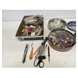 Vintage Buttons & Sewing Items