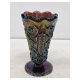 Imperial Glass Blue Carnival Vase