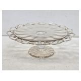 Imperial Glass Open Lace Cake Stand