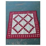 Red & White Baby Quilt