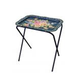 Mid-Century Painted Metal Folding TV Tray