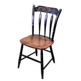Primitive Wooden Hitchcock Chair with Stenciling
