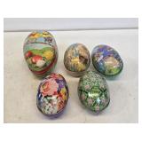 Metal & Paper Easter Egg Candy Containers