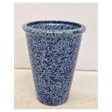 Blue & White Stoneware Vase