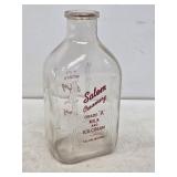 Salem Creamery Salem, IN 1/2 Gallon Milk Bottle