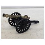 Small Brass & Cast Iron Toy Cannon
