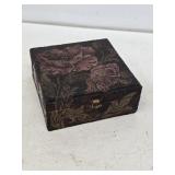Early Pyrography Trinket Box