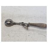 Early Gilchrist Brass Ice Cream Scoop