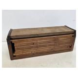 Primitive Wooden Seed Cabinet with Trays
