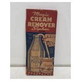NOS Glass Cream Siphon with Original Box