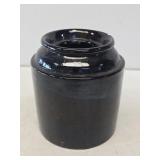 Brown Stoneware 1/2 Gallon Wax Seal Jar