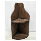 Primitive Wooden Corner Shelf