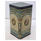 Monarch Cocoa Advertising Tin