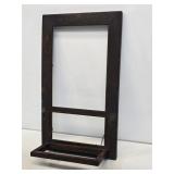 Early Oak Shaving Mirror Frame with Folding Front