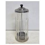 Heavy Glass Soda Fountain Straw Dispenser
