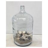 Large 5 Gallon Glass Water Bottle with Beach Decor
