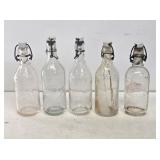Early Citrate of Magnesia Glass Stopper Bottles