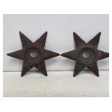2 Cast Iron Stars