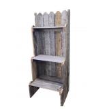 Primitive Handmade Barn Wood Crock Shelf