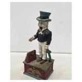 Uncle Sam Cast Iron Mechaincal Coin Bank