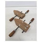 2 Vintage Jorgenson 2/0 Wood Screw Clamps