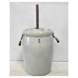 6 Gallon Stoneware Churn with Dasher