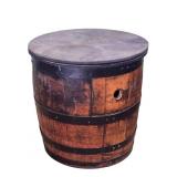 Oak Whiskey Barrel Game Table