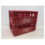 2 The Pop Shoppe Plastic Bottle Crates