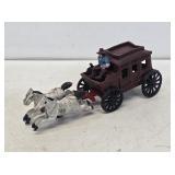 Cast Iron Horsedrawn Stagecoach Toy