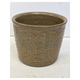 1 Gallon Stoneware Basket Weave Crock