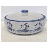 Large Louisville Stoneware Bean Pot with Lid